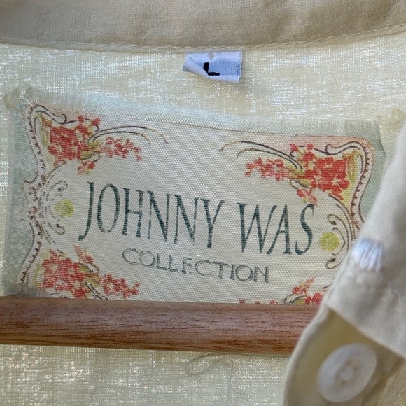 Johnny Was Collection Embroidered Button Down - Picture 3 of 3